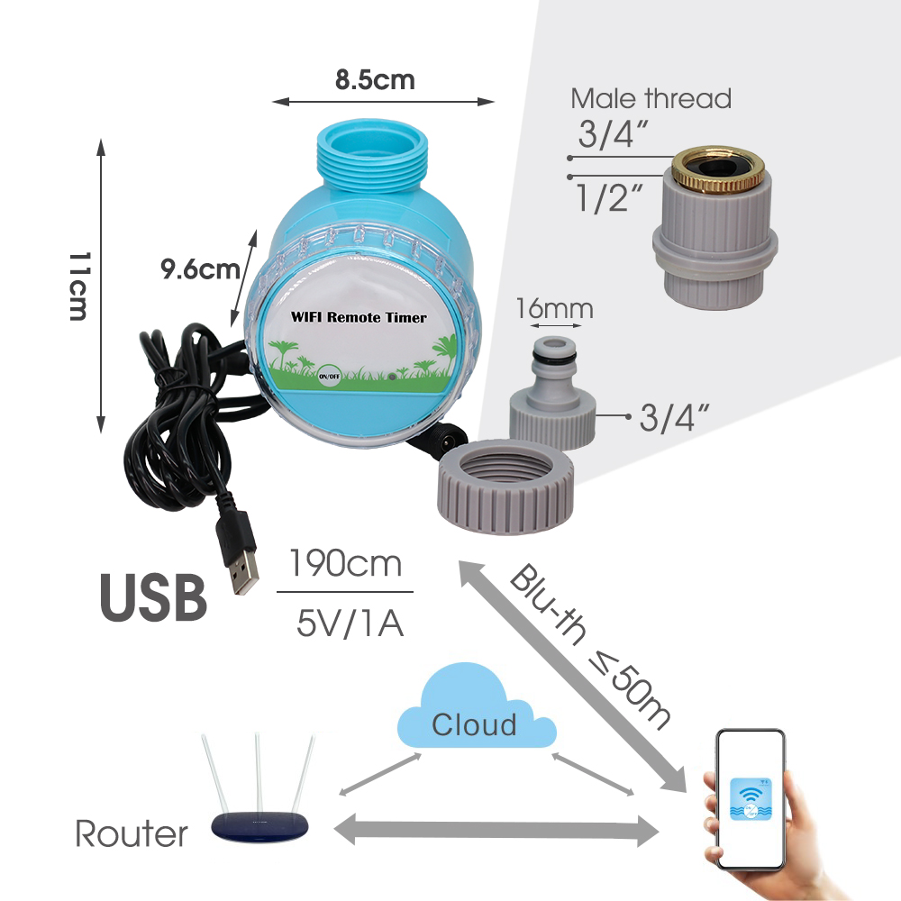 30-50m sistem penyiraman taman - Smart Garden Herb ulasan dan harga