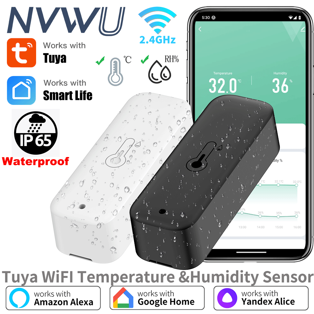 Tuya WiFi Sensor Kelembaban Su - Smart Garden Arduino ulasan dan harga